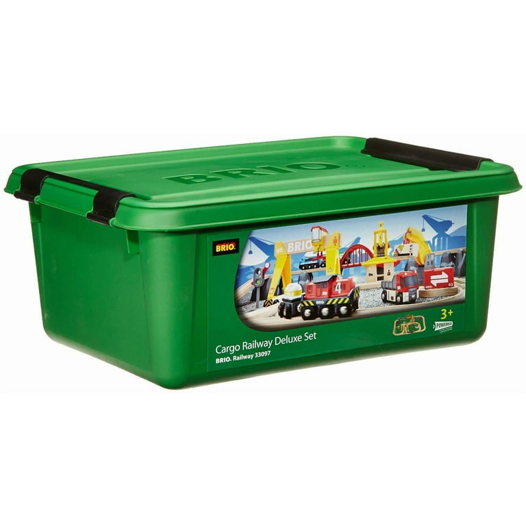 BRIO Deluxe Cargo Train Set with Battery Operated Wooden