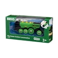 thumbnail image 1 of BRIO Classic Plastic Train Toy Action Locomotive 33593, Green, 1 of 6