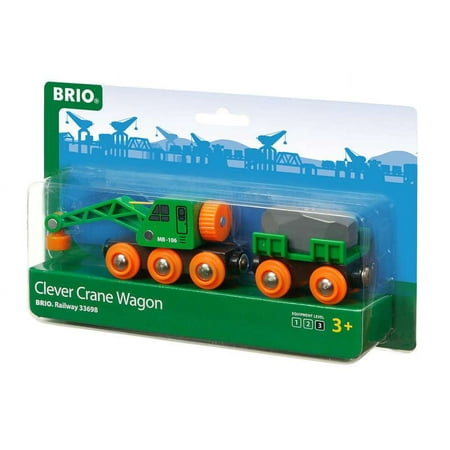 BRIO Clever Crane Wagon Railway Accessory