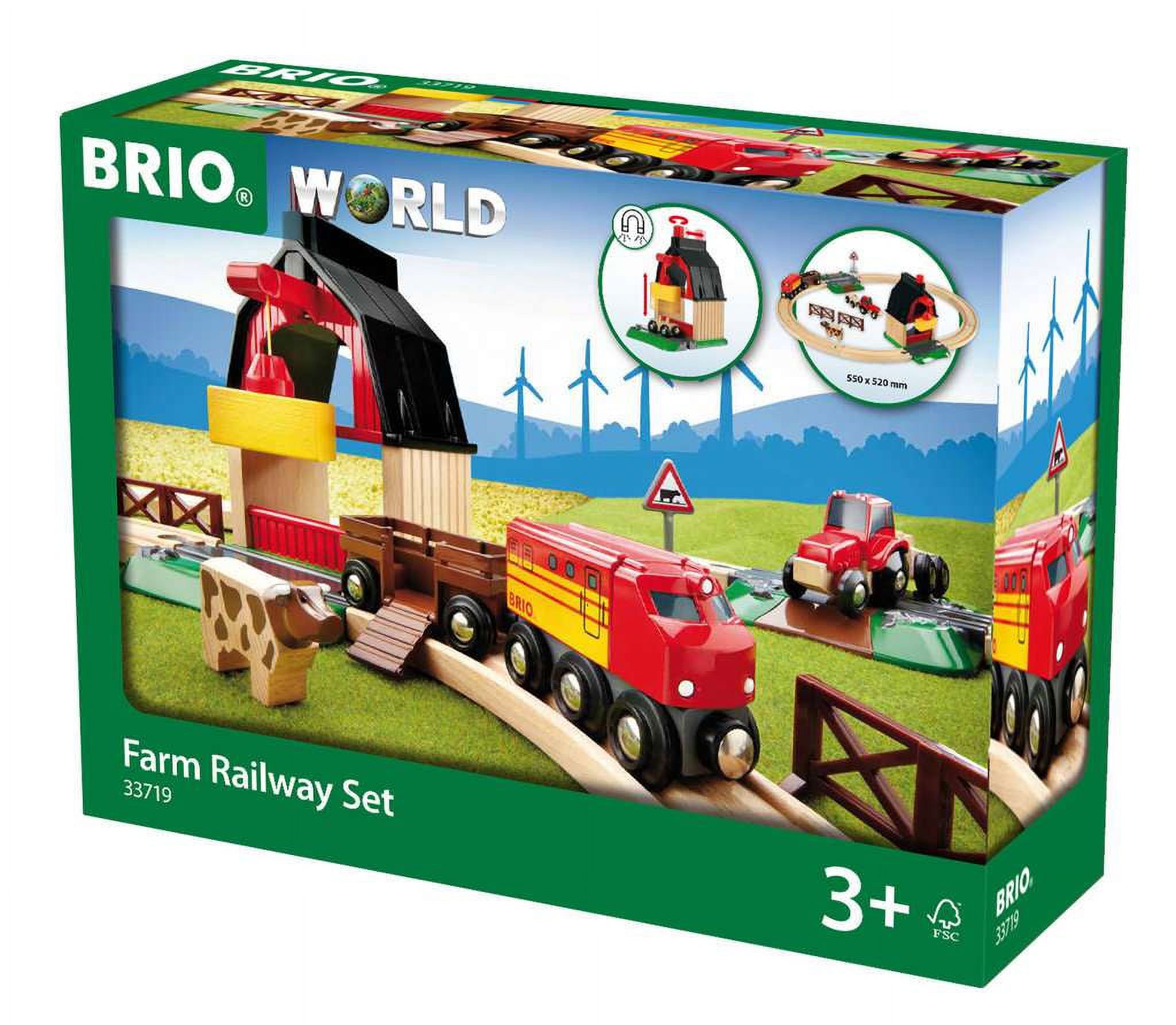 BRIO Farm Railway Set Train Set - image 1 of 5