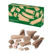 BRIO World Wooden Railway Train Set - 50 Piece Track Pack - Ages 3+