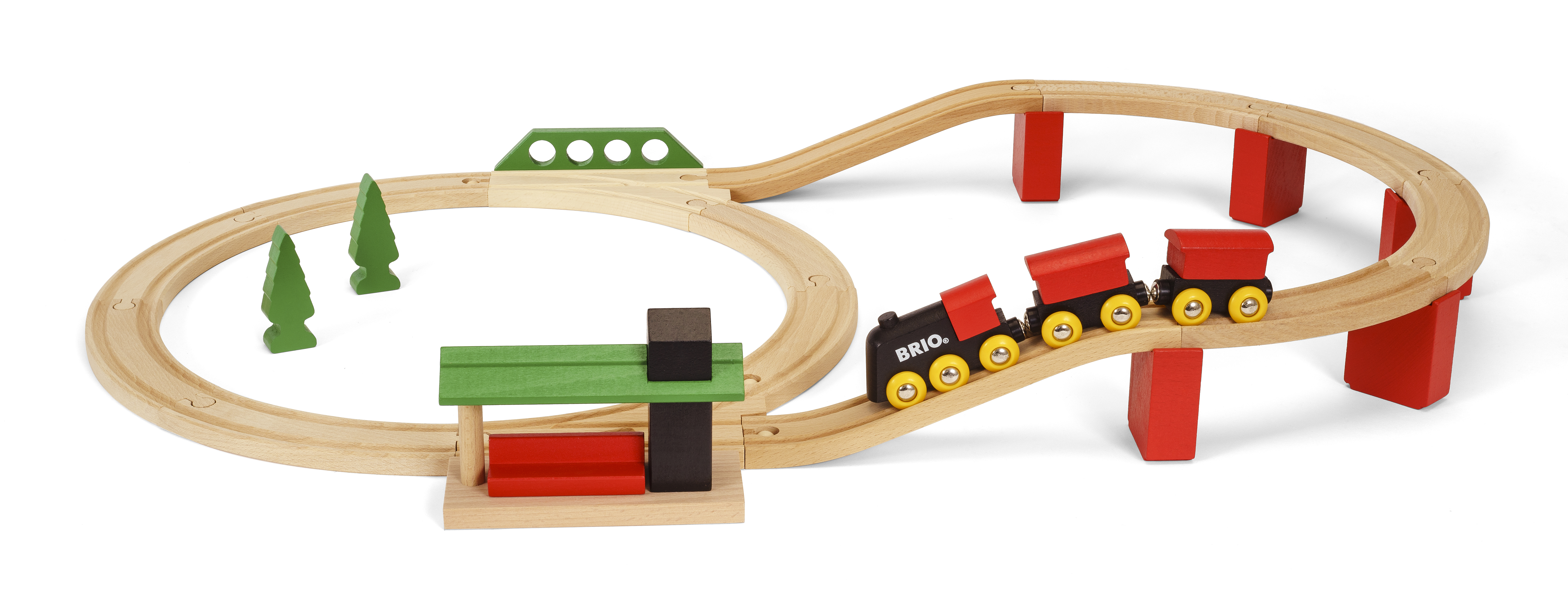 BRIO World Classic Deluxe Wooden Railway Train Set - Ages 2+ - image 1 of 4