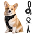 thumbnail image 1 of BRIOPAWS Dog Vest Harness, No Pull Adjustable Dog Harness for Large Dogs, Anti Pull Escape Proof Dog Harness with Easy Control Handle,Black, 1 of 8