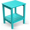 thumbnail image 2 of LOENIY Outdoor Side Table 2 -Tier Adirondack Table HDPE Patio Side Table Weather 2 of 10
