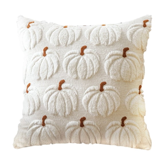BRISEZZS Plush 3D Pumpkin Throw Pillows - Fall/Halloween/Thanksgiving Decor, Cozy Textured Cushions for Couch/Bed, Multiple Autumn Colors