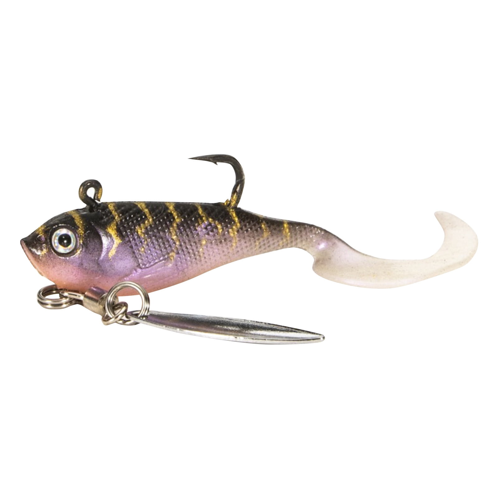 BRISEZZS Soft Fake Fish With Spinning Spoon Fish Fake Fish Herring ...