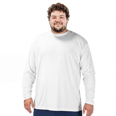 BRISIRA Mens Big and Tall Long Sleeve Shirts Cooling Rash Guard UPF 50  Sun Protection