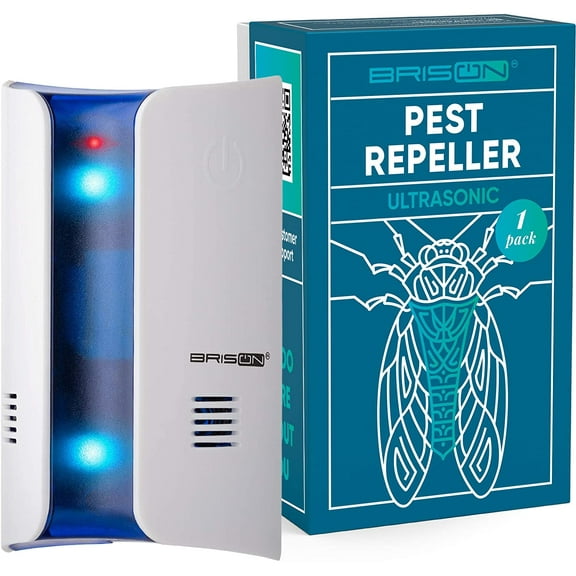 BRISON Ultrasonic Rodent Repeller - Electromagnetic Pest Indoor Repellent
