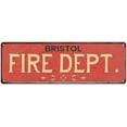 thumbnail image 1 of BRISTOL FIRE DEPT. Home Decor Metal Sign Police Gift 8x24 108240013598, 1 of 1