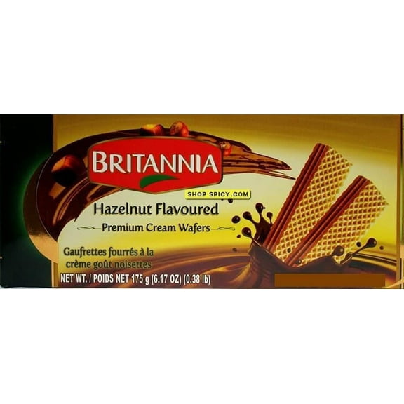 Britannia Cream Wafer Hazelnut Cookies, 175g