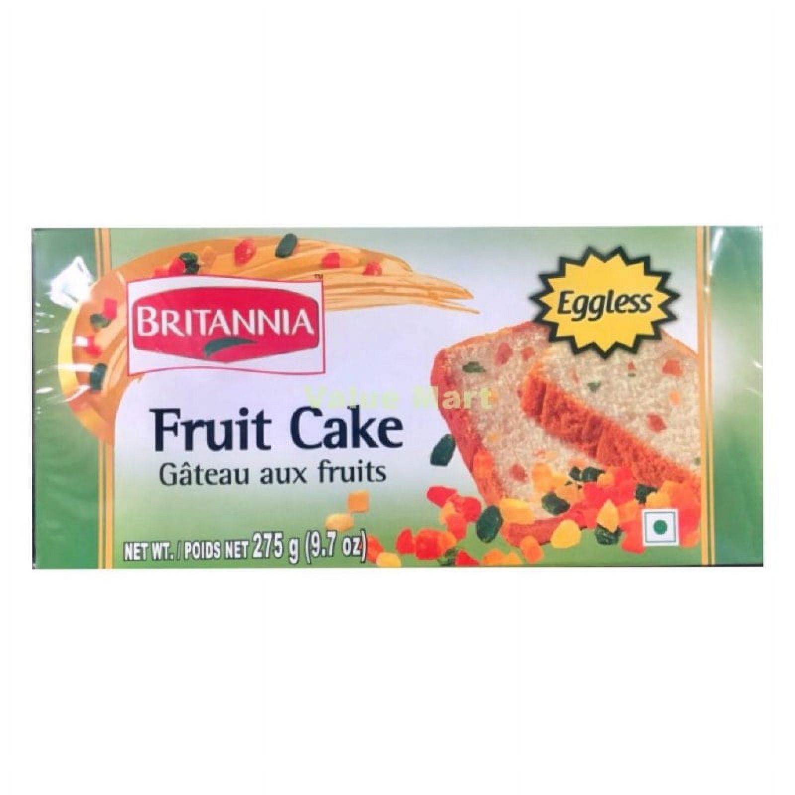 BRITANNIA EGGLESS FRUIT CAKE 270GM