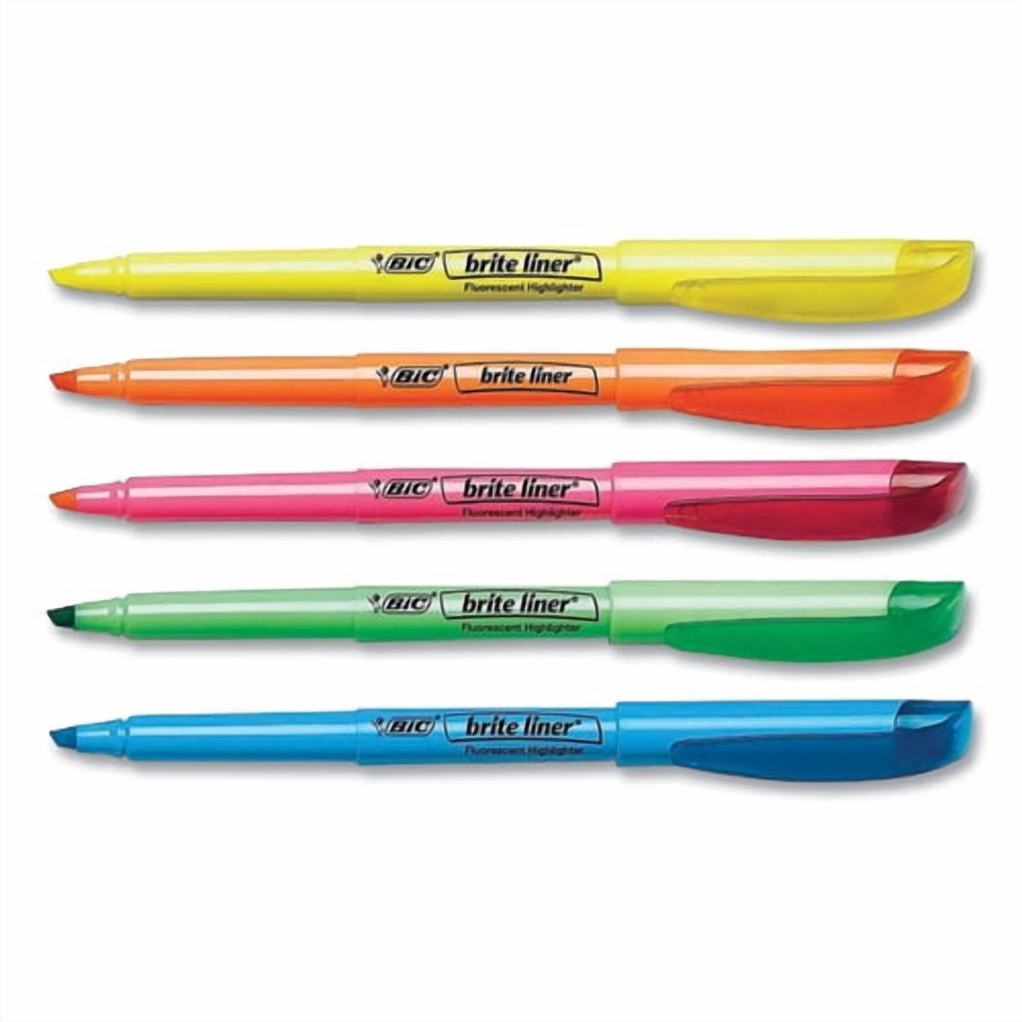 BRITE LINER HIGHLIGHTER, ASSORTED INK COLORS, CHISEL TIP, ASSORTED BARREL COLORS, DOZEN | Bundle of 5 Dozen