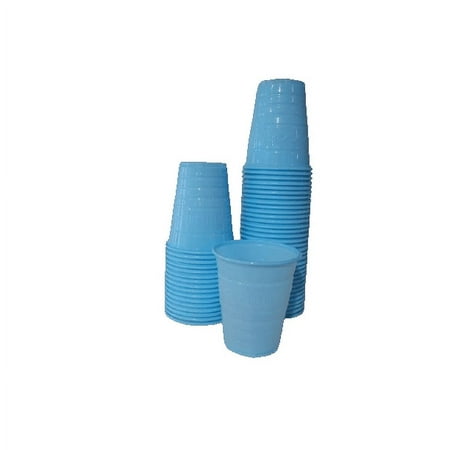 BRITEDENT 1000 BLUE Disposable Plastic Cups. Plastic Containers 5 oz with Embossed Grip. Drinking Cups for Dental Offices, Hospitals, Home, Office, Picnic. Universal Small Plastic Cups.