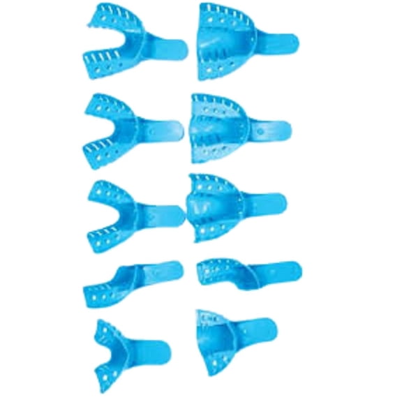 BRITEDENT Disposable Perforated Dental Impression Trays Bag of 24 Pcs (#1 Large Upper)