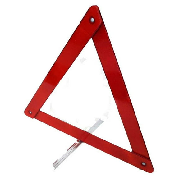 BRITEGUARD (2 Pack) Triangle Reflector | 16" (40.6 cm) Reflective Sides | 17" (43.2 cm) Sturdy Stand | Compact Foldable Design | Essential Road Safety Gear | Alerting Oncoming Traffic Effectively