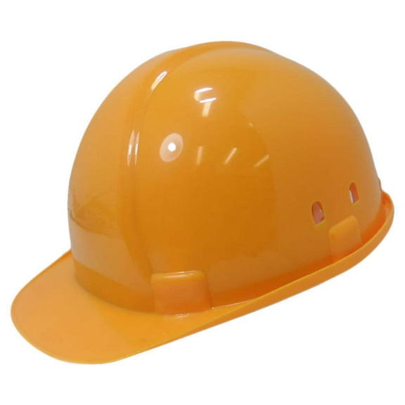 BRITEGUARD Yellow Safety Hard Hat | Built-In Adjustable Liner | Secure Chin Strap Fastening | Trusted OSHA Compliant Quality | Ideal for Construction and Industrial Use