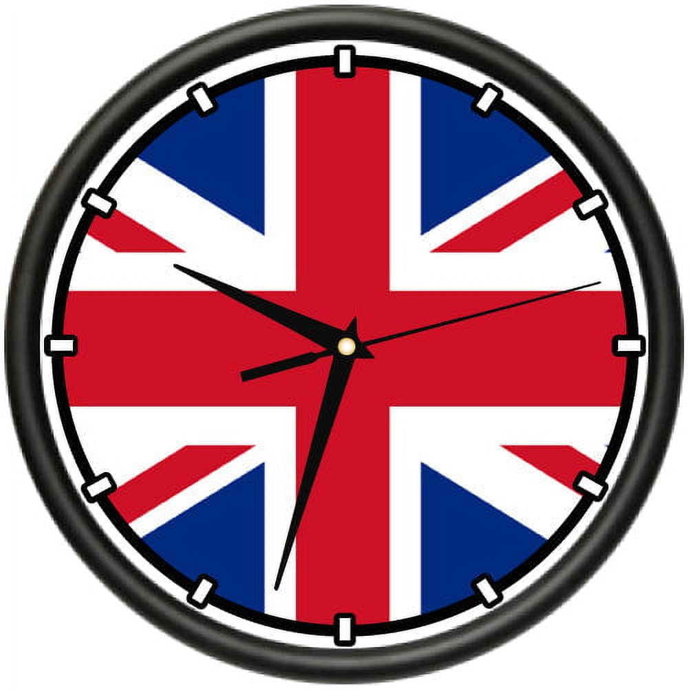 BRITISH FLAG Wall Clock UK union jack nation country gift