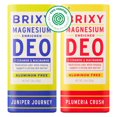 thumbnail image 1 of BRIXY Magnesium Deodorant, Odor Control With Ceramide & Niacinamide For Skin Health, Aluminum Free, Baking Soda Free, EWG VERIFIED, Sensitive Skin Deodorant, Vegan, Plastic Free, Light Scent (2 Pack), 1 of 8