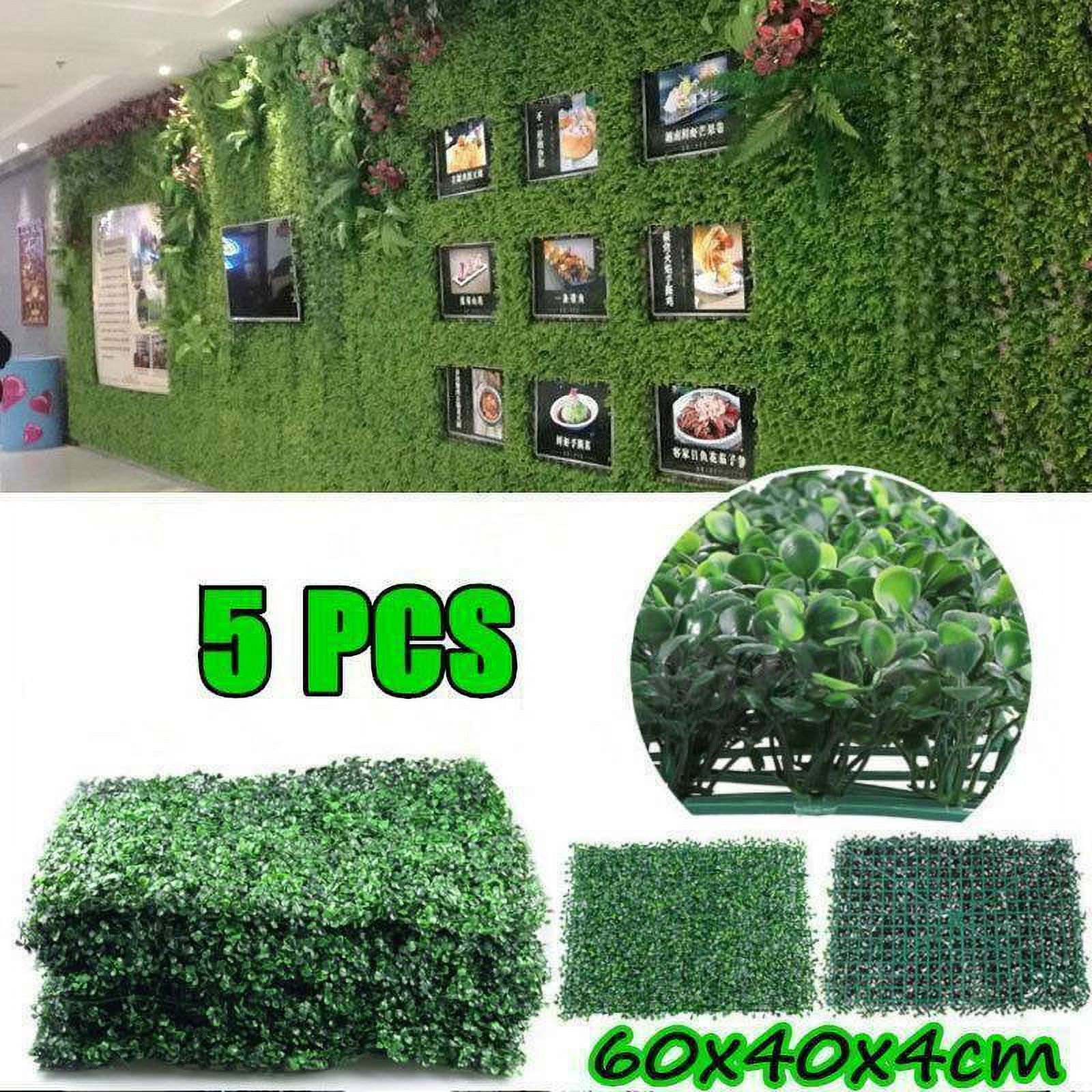 BRIZI LIVING 5 PCS Artificial Plant Wall Panel,Backdrop Panels Topiary