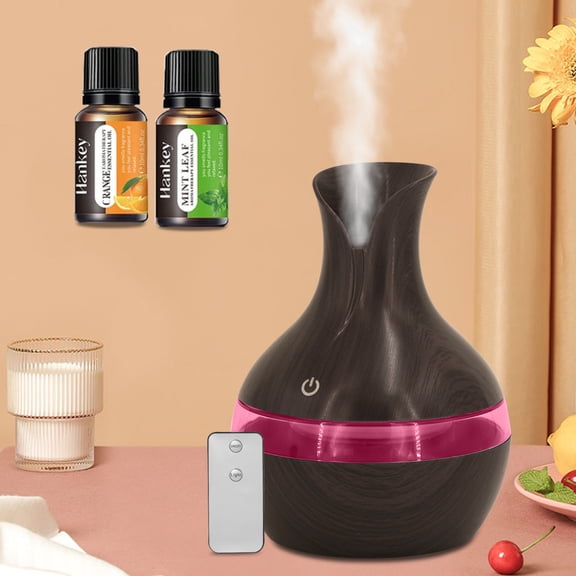 BRJSQ 300ml Aroma Humidifier Diffuser For Essential Oils Silent Mist Night Light for Better Sleep