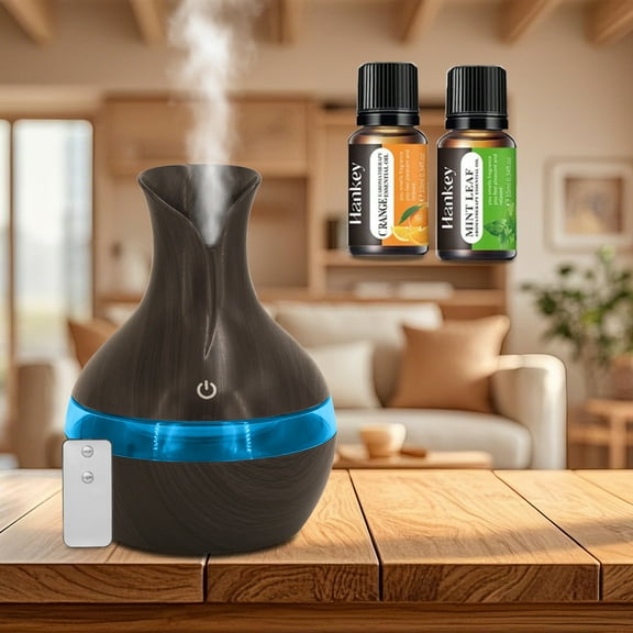 BRJSQ 300ml Aroma Humidifier Diffuser For Essential Oils USB Night Light for Home and Office