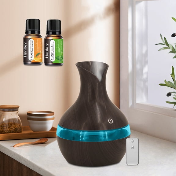 BRJSQ 300ml USB Humidifier Aromatherapy Diffuser with Night Light Cool Mist for Bedroom  Office
