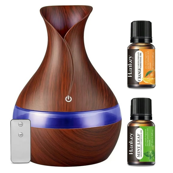 BRJSQ 300ml USB Portable Humidifier Aroma Diffuser For Essential Oils Cool Mist for Home  Office  Travel