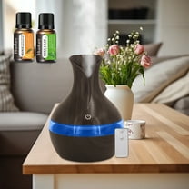 BRJSQ Remote Control Humidifier Diffuser For Essential Oils 300ml Color Changing Night Light for Bedrooms