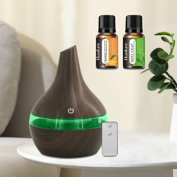 BRJSQ USB Aromatherapy Essential Oil Diffuser 300ml 7 LED Colors Ultra Quiet Humidifier