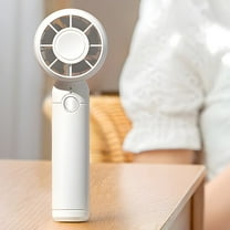 BRJSQ USB Rechargeable Mini Fan with Cooling Function - Portable Handheld Fan for Home Office Travel