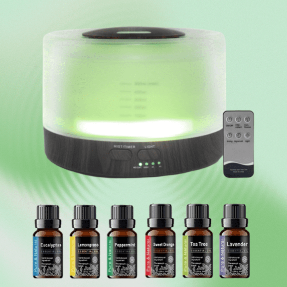 BRJSQJP 16.91oz Air Humidifier USB Electric Aroma Diffuser Purifier Aromatherapy Mist Maker Lights For Car Home Bedroom