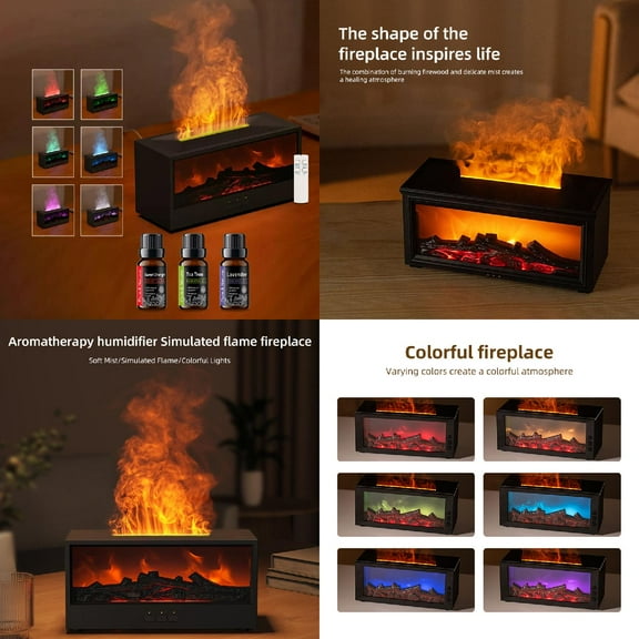 BRJSQJP Air Humidifier Essential Oil Diffuser Essential Oil Diffuser with 7 Colors Light  Waterless Aromatherapy Diffusers for Home Large Room  Bedroom