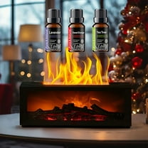 Aromatherapy Diffusers for Essential Oils Large Room 300ml Fake Fireplace Diffusers Gift for Home Ornament