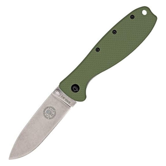 BRK Zancudo Framelock Knife, Green D2 Steel Blade, EDC Folding Pocket Knife - Outdoor Survival, Camping, Daily Carry, Durable Handle