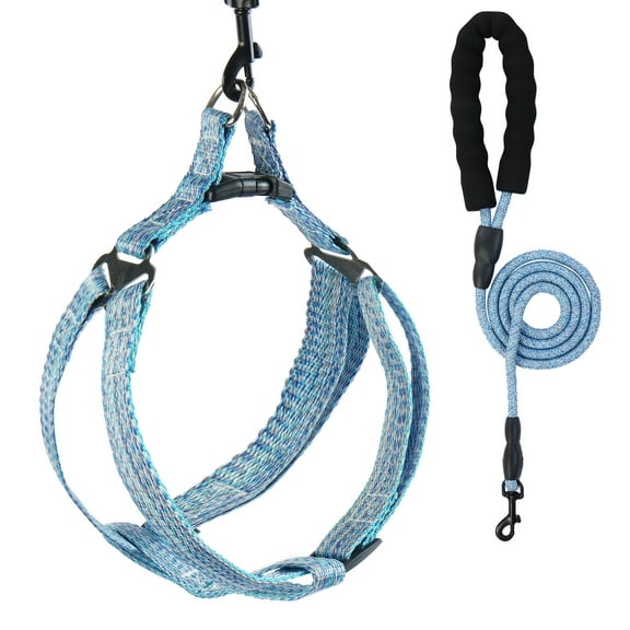BRKURLEG Dog Harness with Leash, Lightweight Adjustable No Pull Dog Harness, Easy Walk Pet Harness Set for Small Medium Large Dogs