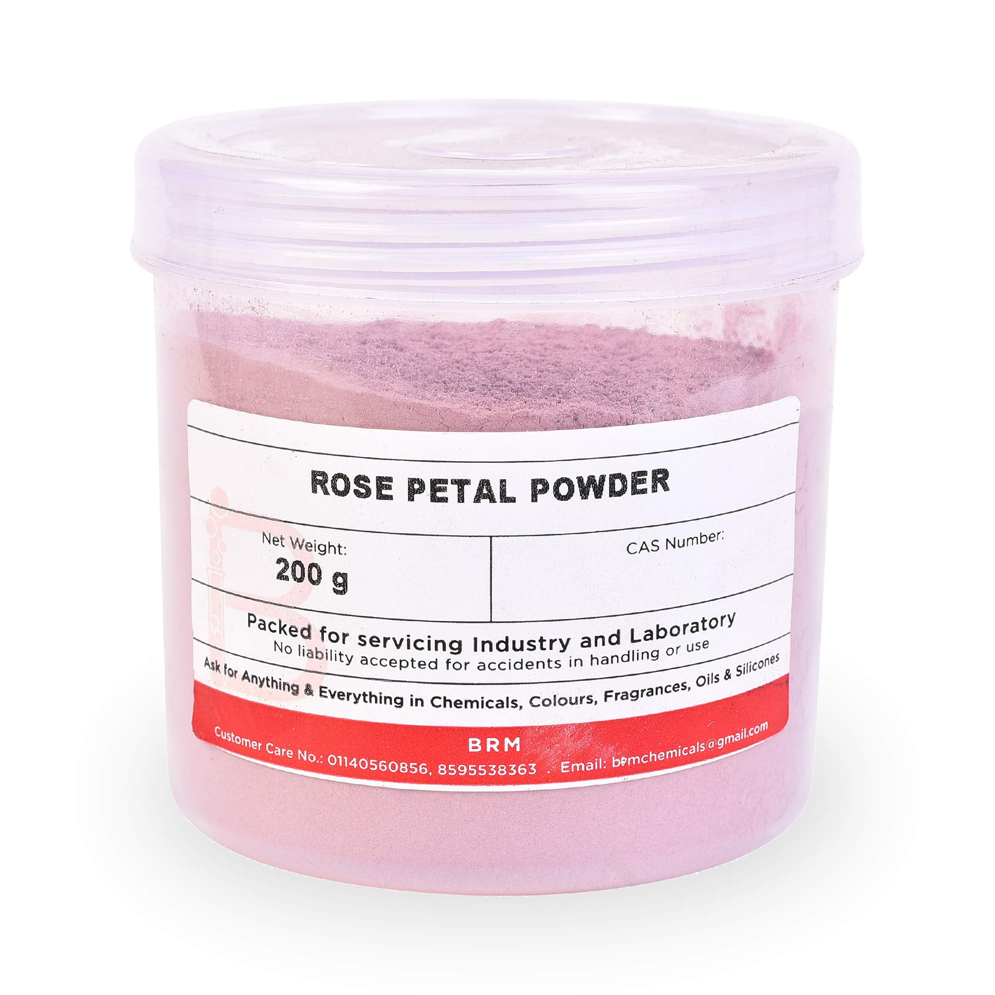BRM Herbals Rose Petal Powder - 200 Grams For Facemask, Scrub, DIY