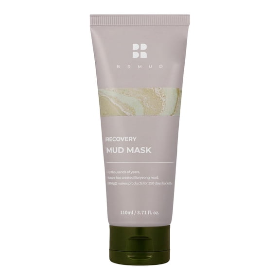 BRMUD Mask Recovery Mud Clay Face& Body Mask | Hydrating & Moisturizing Deep Pore Cleanser w/ 91.8% Nature-Derived Ingredients | Gentle K Beauty Oil Control Wash Off Body MUD (3.72 fl oz)