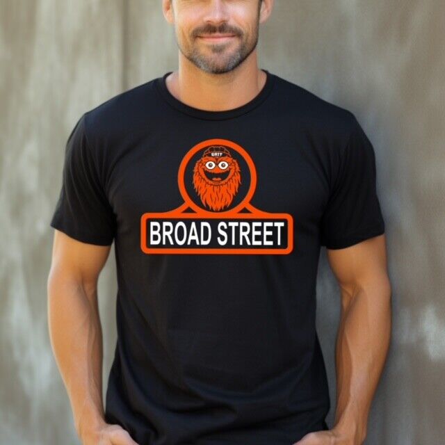 BROAD STREET GRITTY Philadelphia Hockey PreShrunk Ring Spun Cotton T
