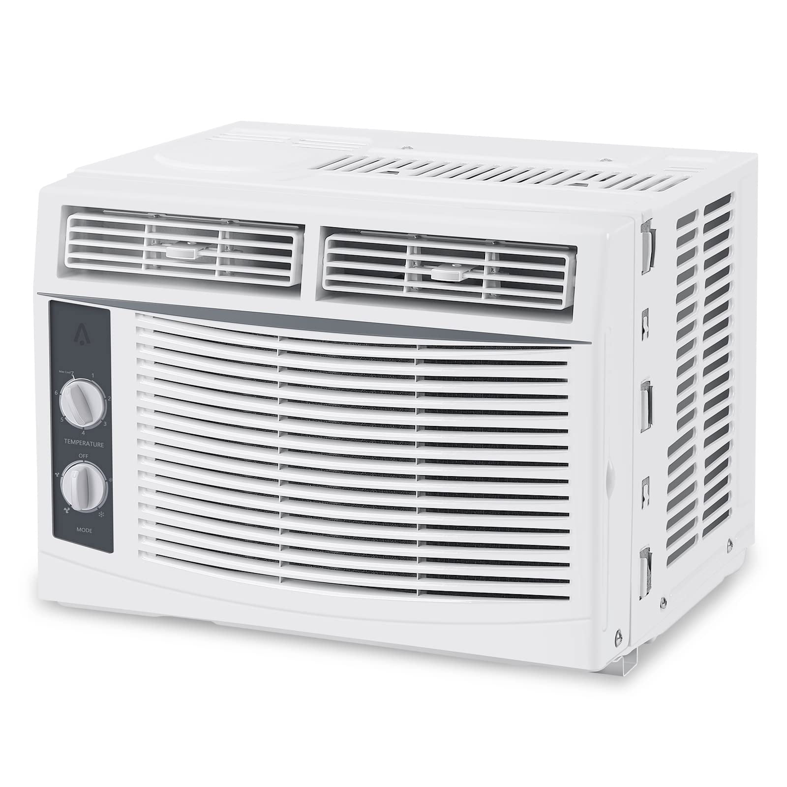 BROADFASHION 5000 BTU Window Air Conditioner, Window AC Unit with Easy-to-Use Mechanical Controls and Reusable Filter, Efficient Cooling for Smaller Areas, Cools 150 Sq.ft, 110-115V