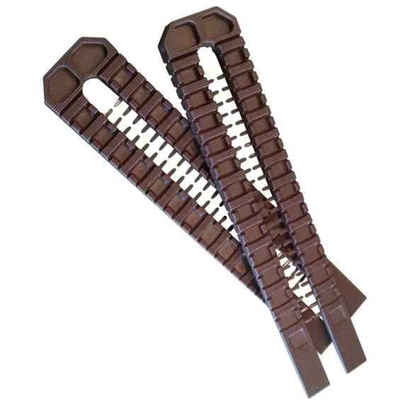 BROADFIX SW14SW-US Double Snap Wedge Shim, 8 in L, 1-3/4 in W, Polypropylene, Green