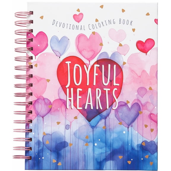 Joyful Hearts: Devotional Coloring Book (Spiral-Bound)