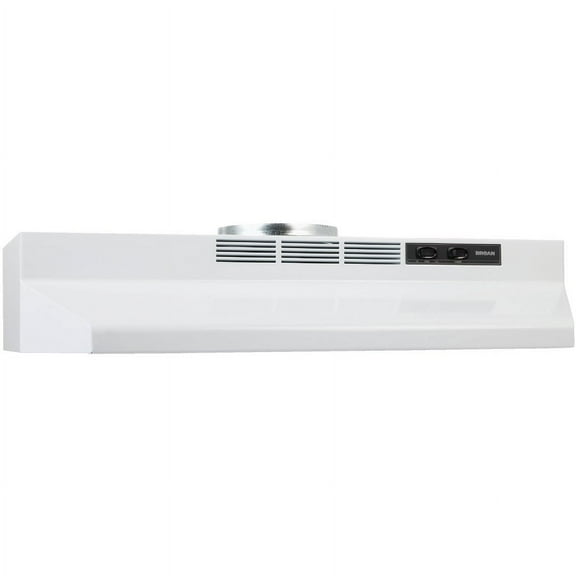BROAN 30-Inch Convertible Under-Cabinet Range Hood, 160 CFM, White F403001 White