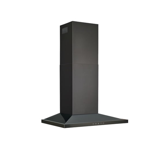 Broan BWS2304BLS 30 inch Black Stainless Chimney Range Hood