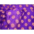 thumbnail image 1 of BROCADE SHEER FABRIC PURPLE X GOLD 44" wide BROS33[4], 1 of 3