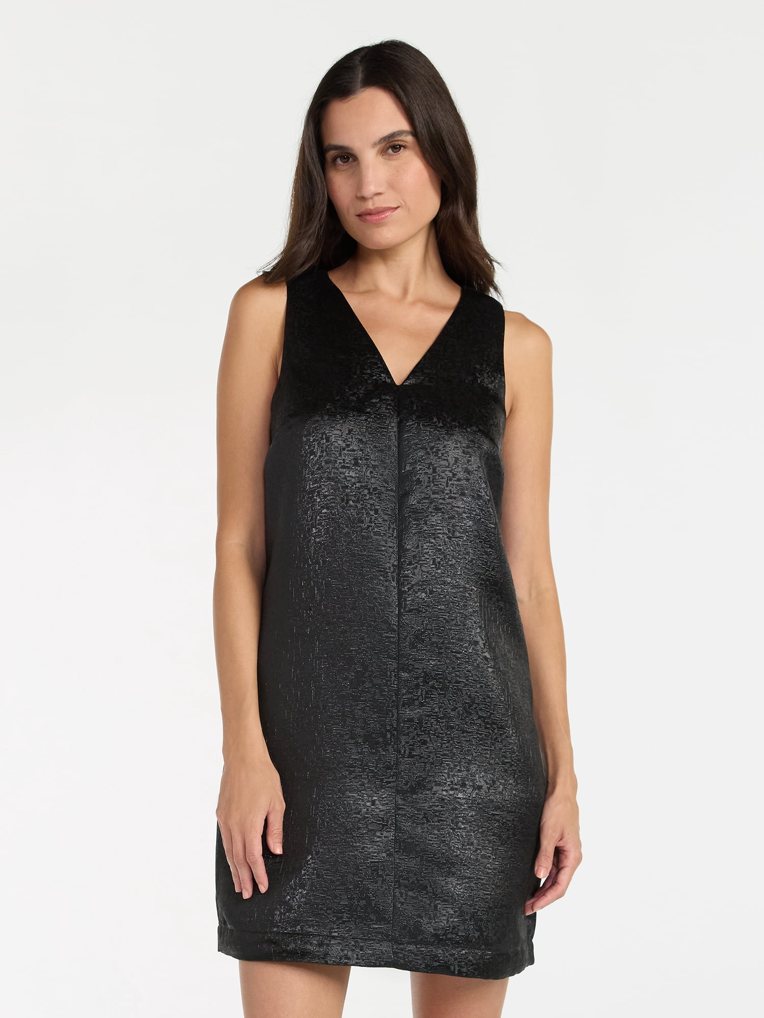 Time and Tru Women's Brocade Shift Dress, XS-XXXL
