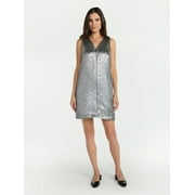TIME AND TRU Women's Brocade Shift Dress, XS-XXXL