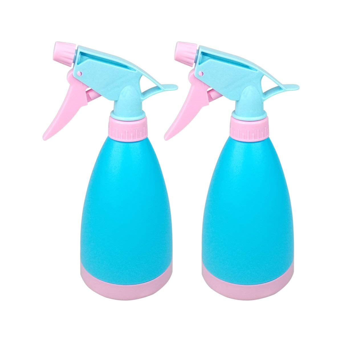 2Pcs 500ml Amber Plastic Spray Bottles - 16 Oz Refillable Mist & Stream Trigger Sprayer For Home, Garden, Plants & Kitchen