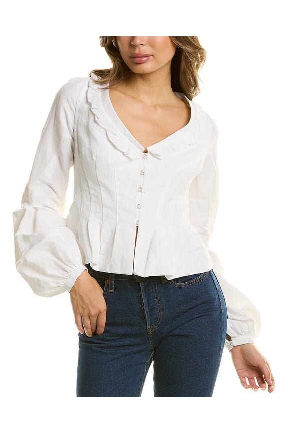 womens Collection Giacca Sabrina Top, 0US, White