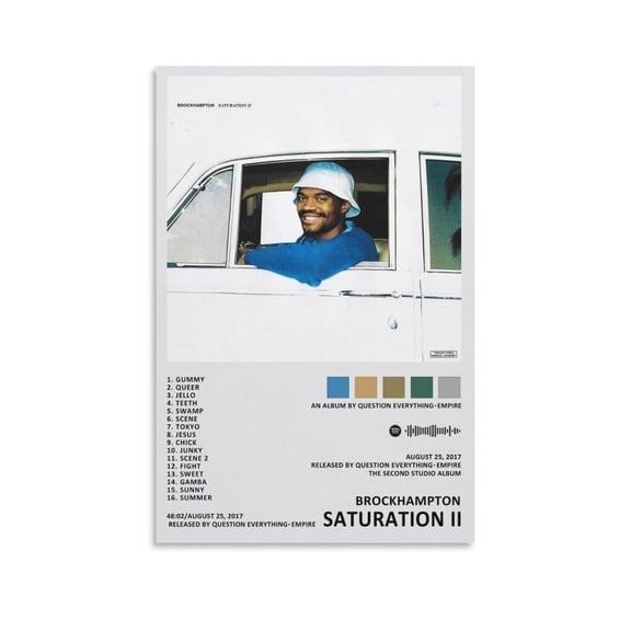 BROCKHAMPTON SATURATION Canvas Poster Wall Decorative Art Painting Living Room Bedroom Decoration Gift