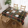 thumbnail image 1 of BRODIE HUNTING WEATHERED TARTAN Rectangular Tablecloth 55"x70" with Lace Edge, Washable Durable Table Cover for Dining, Indoor Outdoor Home Restaurant Decor, 1 of 5